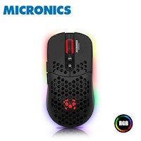 Mouse Gamer Inalámbrico Micronics Warrior MIC M828RX Negro